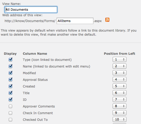 Documents Library All Metadata