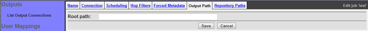 HDFS Output Specification, Output Path tab