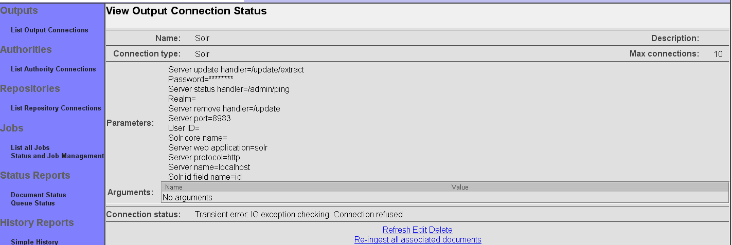 Solr Status