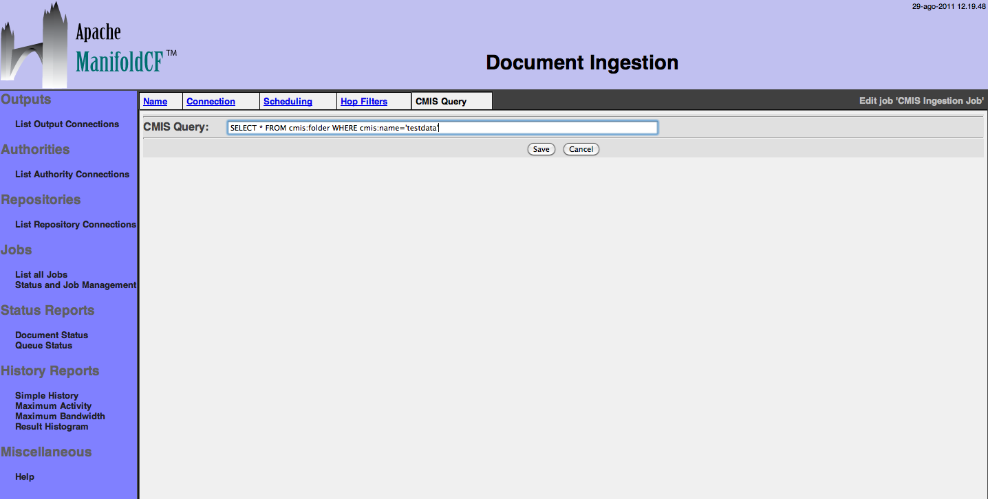 CMIS Repository Connection, CMIS Query