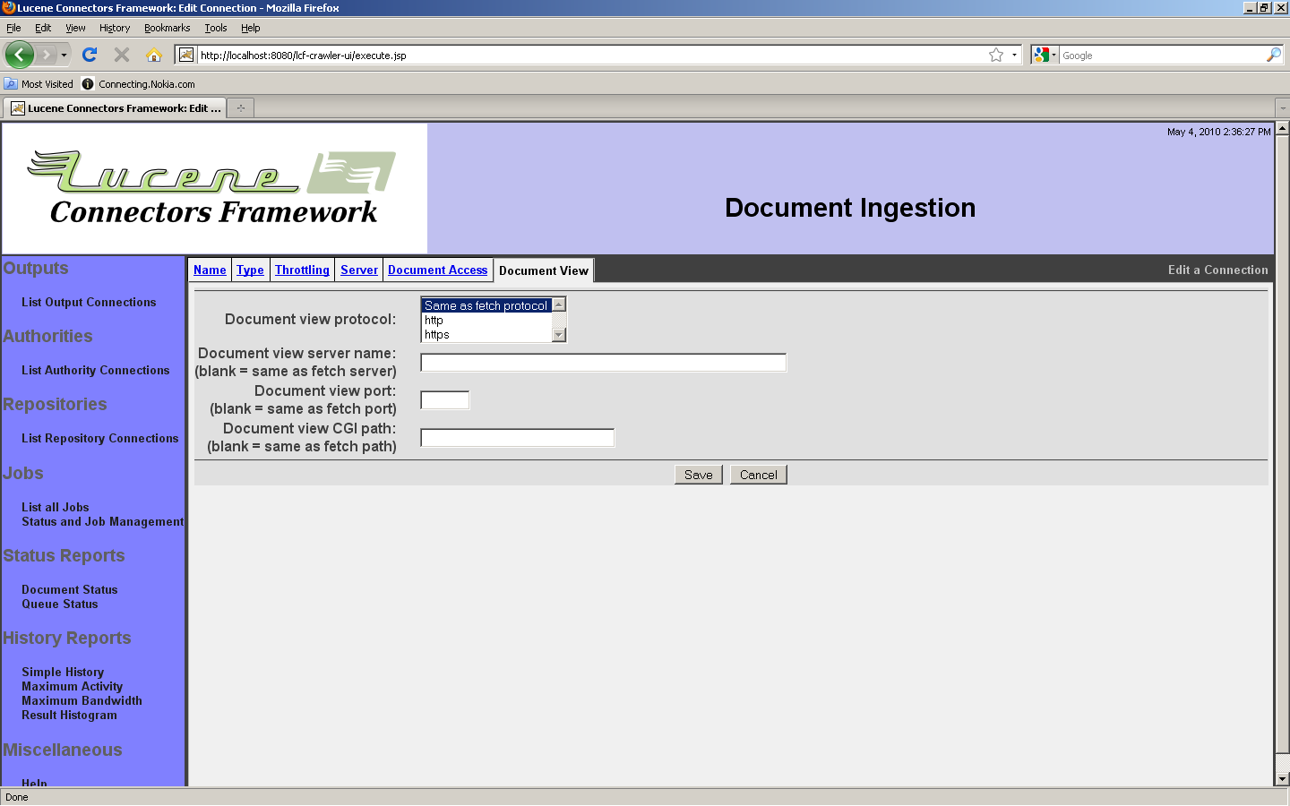 LiveLink Connection, Document Viewtab