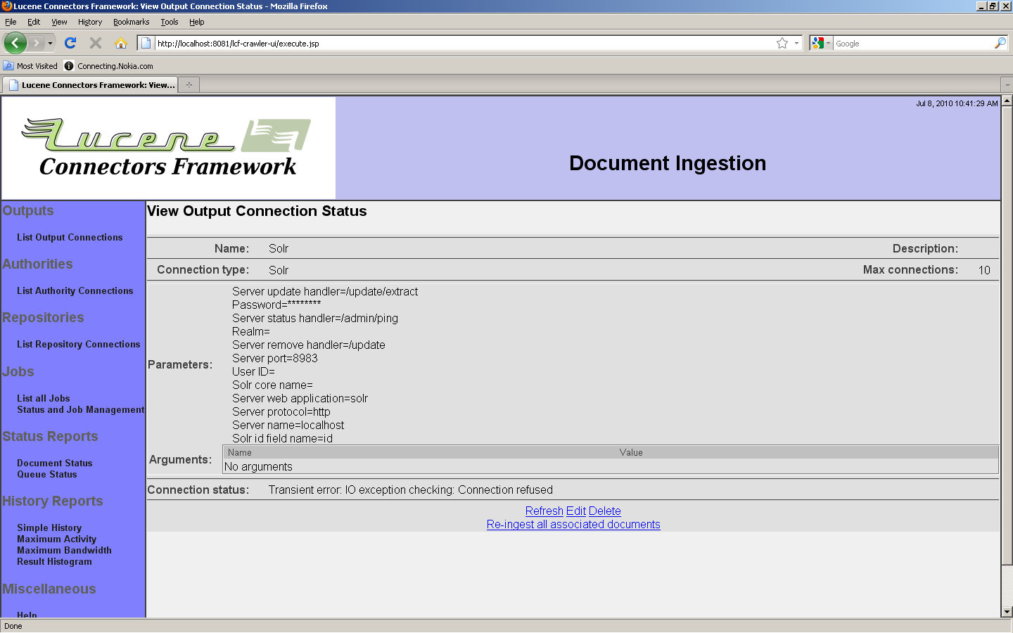 Solr Status