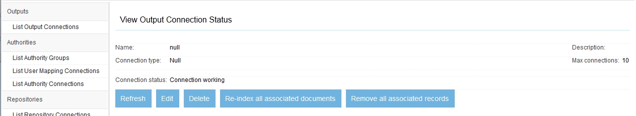 View Output Connection